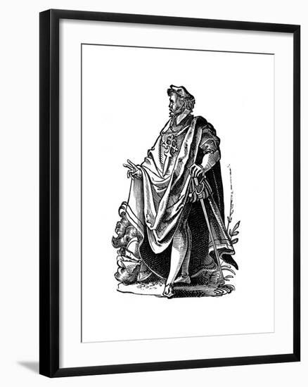 Knight Templar in Travelling Dress, 16th Century-Jost Amman-Framed Giclee Print