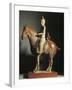 Knight, Tri-Colour Ceramic Statue, China, Tang Dynasty, 7th-9th Century-null-Framed Giclee Print
