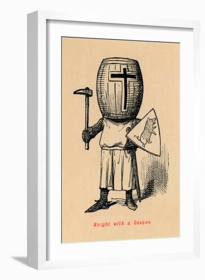 'Knight with a Casque', c1860, (c1860)-John Leech-Framed Giclee Print