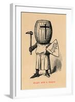 'Knight with a Casque', c1860, (c1860)-John Leech-Framed Giclee Print