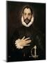 Knight with His Hand on His Breast-El Greco-Mounted Giclee Print