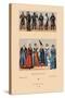 Knights and Maidens of the Middle Ages-Racinet-Stretched Canvas