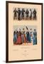 Knights and Maidens of the Middle Ages-Racinet-Framed Art Print