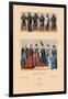 Knights and Maidens of the Middle Ages-Racinet-Framed Art Print