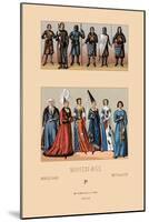 Knights and Maidens of the Middle Ages-Racinet-Mounted Art Print