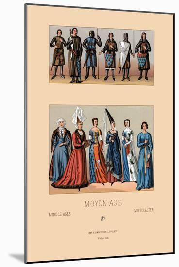 Knights and Maidens of the Middle Ages-Racinet-Mounted Art Print