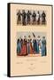 Knights and Maidens of the Middle Ages-Racinet-Framed Stretched Canvas