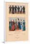 Knights and Maidens of the Middle Ages-Racinet-Framed Art Print