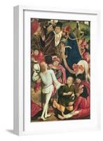 Knights and Soldiers Playing Dice for Christ's Robe-Derick Baegert-Framed Giclee Print