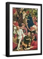 Knights and Soldiers Playing Dice for Christ's Robe-Derick Baegert-Framed Premium Giclee Print