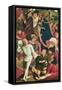 Knights and Soldiers Playing Dice for Christ's Robe-Derick Baegert-Framed Stretched Canvas