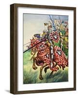 Knights Charging into Battle-Peter Jackson-Framed Giclee Print