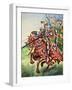 Knights Charging into Battle-Peter Jackson-Framed Giclee Print