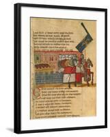 Knights Departing, Miniature from the Entree D'Espagne Manuscript-null-Framed Giclee Print