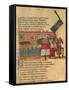 Knights Departing, Miniature from the Entree D'Espagne Manuscript-null-Framed Stretched Canvas