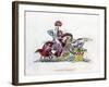 Knights Fighting, C1260-Henry Shaw-Framed Giclee Print