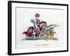 Knights Fighting, C1260-Henry Shaw-Framed Giclee Print