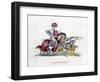 Knights Fighting, C1260-Henry Shaw-Framed Giclee Print