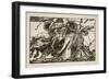 Knights in combat, illustration from 'The Story of King Arthur and his Knights', 1903-Howard Pyle-Framed Giclee Print