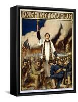 Knights of Columbus, 1917-William Balfour Kerr-Framed Stretched Canvas