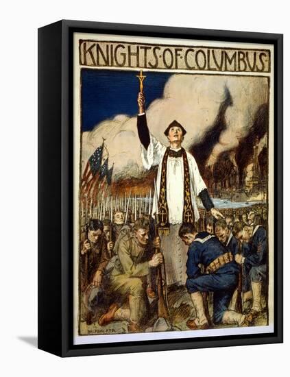 Knights of Columbus, 1917-William Balfour Kerr-Framed Stretched Canvas