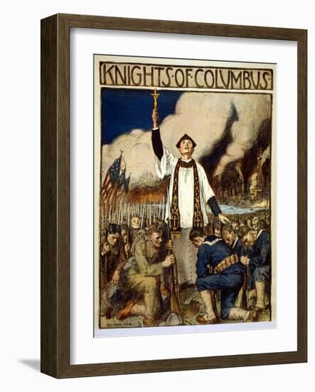 Knights of Columbus, 1917-William Balfour Kerr-Framed Giclee Print