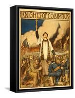 Knights of Columbus, Published 1917-William Balfour Kerr-Framed Stretched Canvas