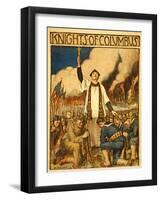 Knights of Columbus, Published 1917-William Balfour Kerr-Framed Giclee Print