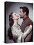 KNIGHTS OF THE ROUND TABLE, 1953 directed by RICHARD THORPE Ava Gardner and Robert Taylor (photo)-null-Stretched Canvas