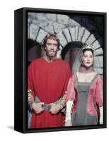 KNIGHTS OF THE ROUND TABLE, 1953 directed by RICHARD THORPE Mel Ferrer and Ava Gardner. January 1, -null-Framed Stretched Canvas
