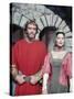 KNIGHTS OF THE ROUND TABLE, 1953 directed by RICHARD THORPE Mel Ferrer and Ava Gardner. January 1, -null-Stretched Canvas