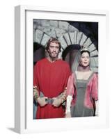 KNIGHTS OF THE ROUND TABLE, 1953 directed by RICHARD THORPE Mel Ferrer and Ava Gardner. January 1, -null-Framed Photo