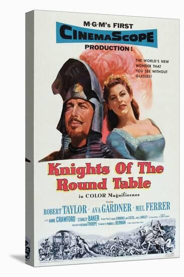 Knights of the Round Table, Robert Taylor, Ava Gardner, 1953-null-Stretched Canvas