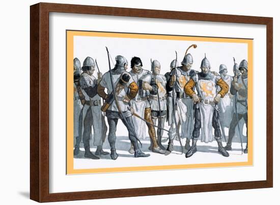 Knights of the Round Table-Newell Convers Wyeth-Framed Art Print