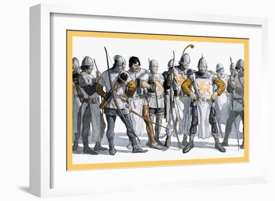 Knights of the Round Table-Newell Convers Wyeth-Framed Art Print