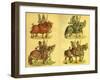 Knights on horseback-Hans Burgkmair-Framed Giclee Print