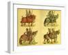 Knights on horseback-Hans Burgkmair-Framed Giclee Print