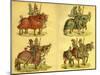 Knights on horseback-Hans Burgkmair-Mounted Giclee Print