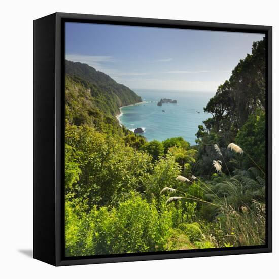 Knights Point Lookout, West Coast, South Island, New Zealand-Rainer Mirau-Framed Stretched Canvas