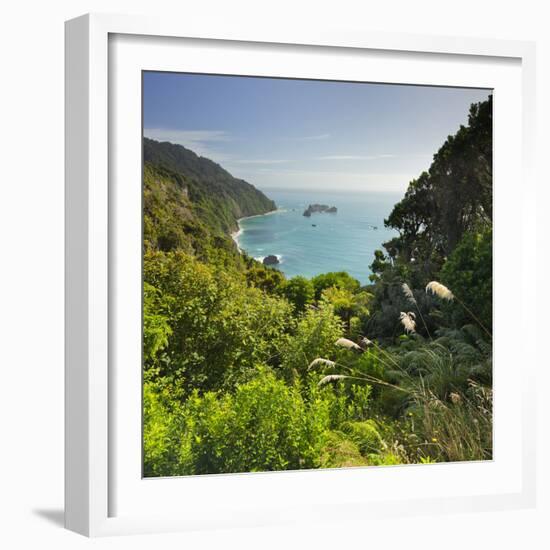 Knights Point Lookout, West Coast, South Island, New Zealand-Rainer Mirau-Framed Photographic Print