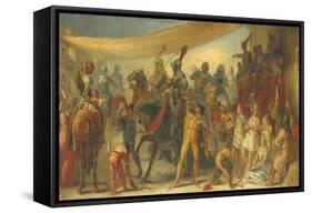 Knights Preparing for a Tournament-John Everett Millais-Framed Stretched Canvas