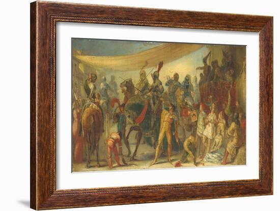 Knights Preparing for a Tournament-John Everett Millais-Framed Giclee Print