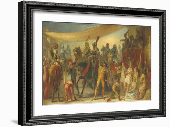Knights Preparing for a Tournament-John Everett Millais-Framed Giclee Print