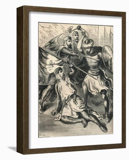 Knights Templar on the Field of Battle, C1910-null-Framed Giclee Print