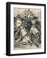 Knights Templar on the Field of Battle, C1910-null-Framed Giclee Print