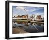 Knights Way Bridge at Leeds Lock No 1, Leeds, West Yorkshire, Yorkshire, England, UK, Europe-Mark Sunderland-Framed Photographic Print