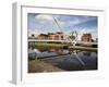 Knights Way Bridge at Leeds Lock No 1, Leeds, West Yorkshire, Yorkshire, England, UK, Europe-Mark Sunderland-Framed Photographic Print