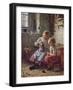 Knitting, 1891-Simon Glucklich-Framed Giclee Print