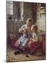 Knitting, 1891-Simon Glucklich-Mounted Giclee Print