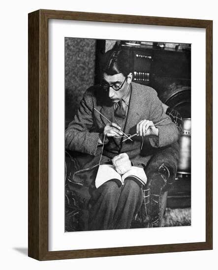 Knitting Boffin-null-Framed Photographic Print